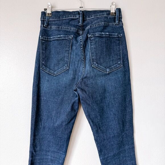 Frame Ali High Rise Skinny Split Ankle Dark Wash Jean Size 27 - Picture 5 of 9